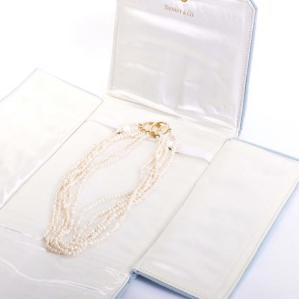 Tiffany & Co Picasso 18k 5-strand pearl necklace